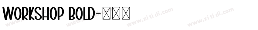 Workshop Bold字体转换